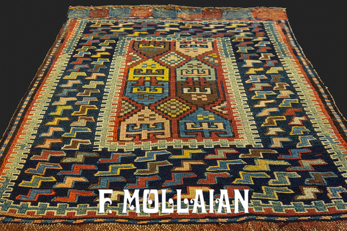 Antique Caucasian Sileh Kilim Carpet n°:14147200